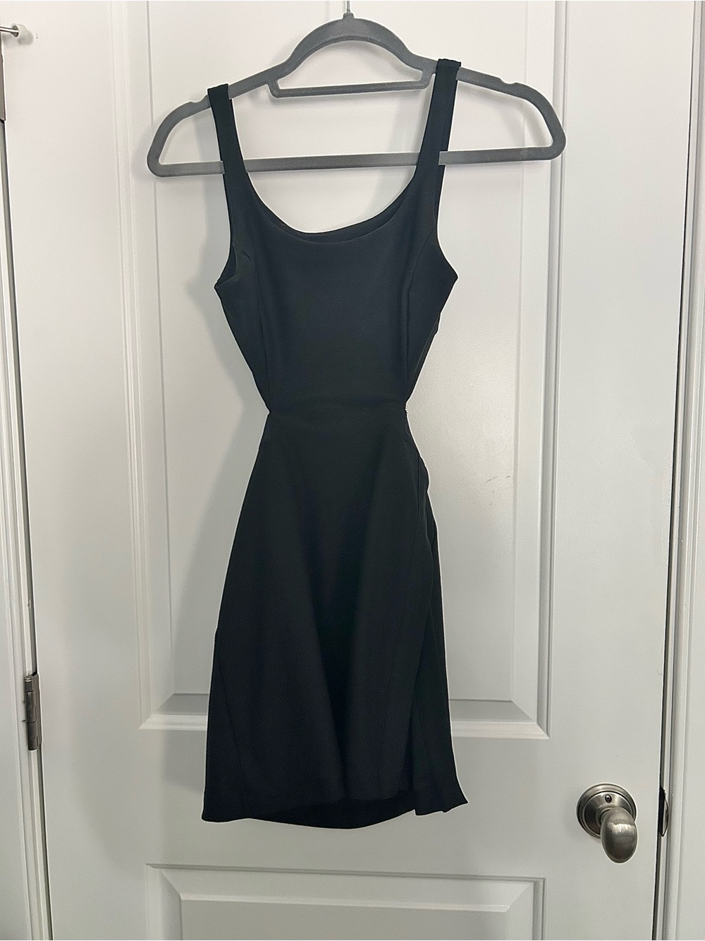 Outdoor Voices Court Dress in Black XS Cut Out Dress Activewear Athleisure